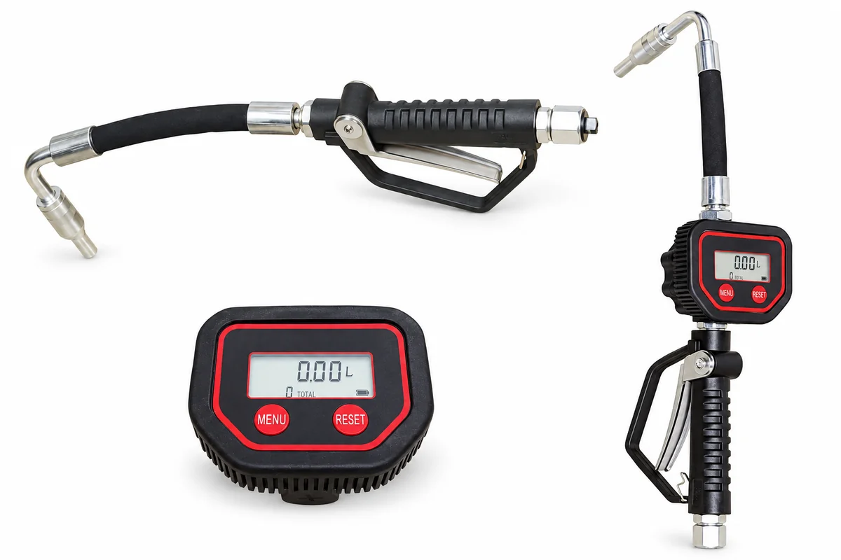 Pistolet de distribution d’huile avec compteur