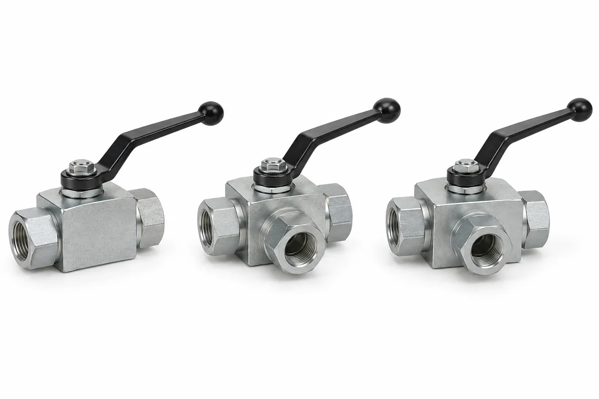 Vannes hydrauliques 2 voies et 3 voies