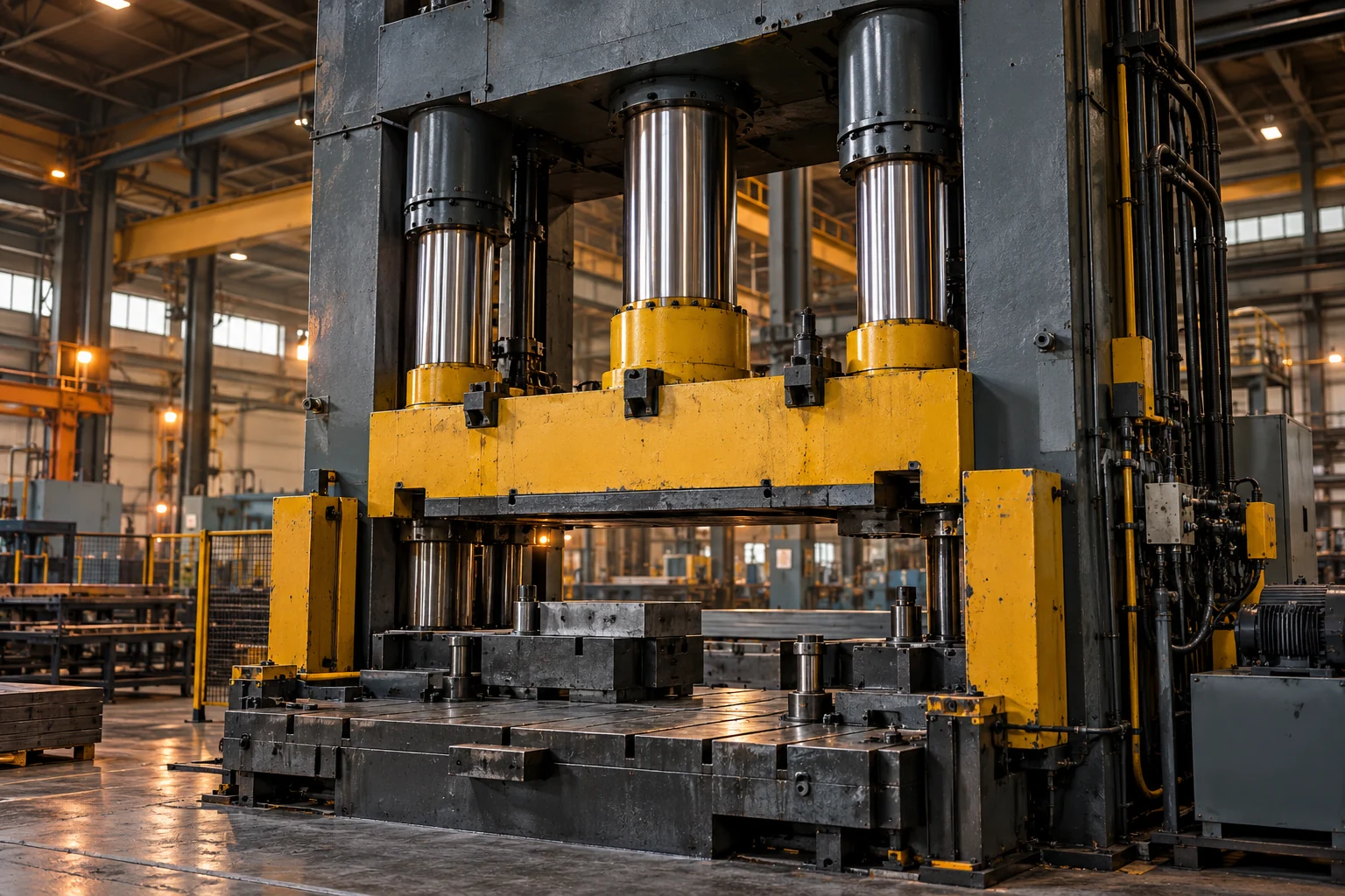Équipement hydraulique dans un environnement industriel