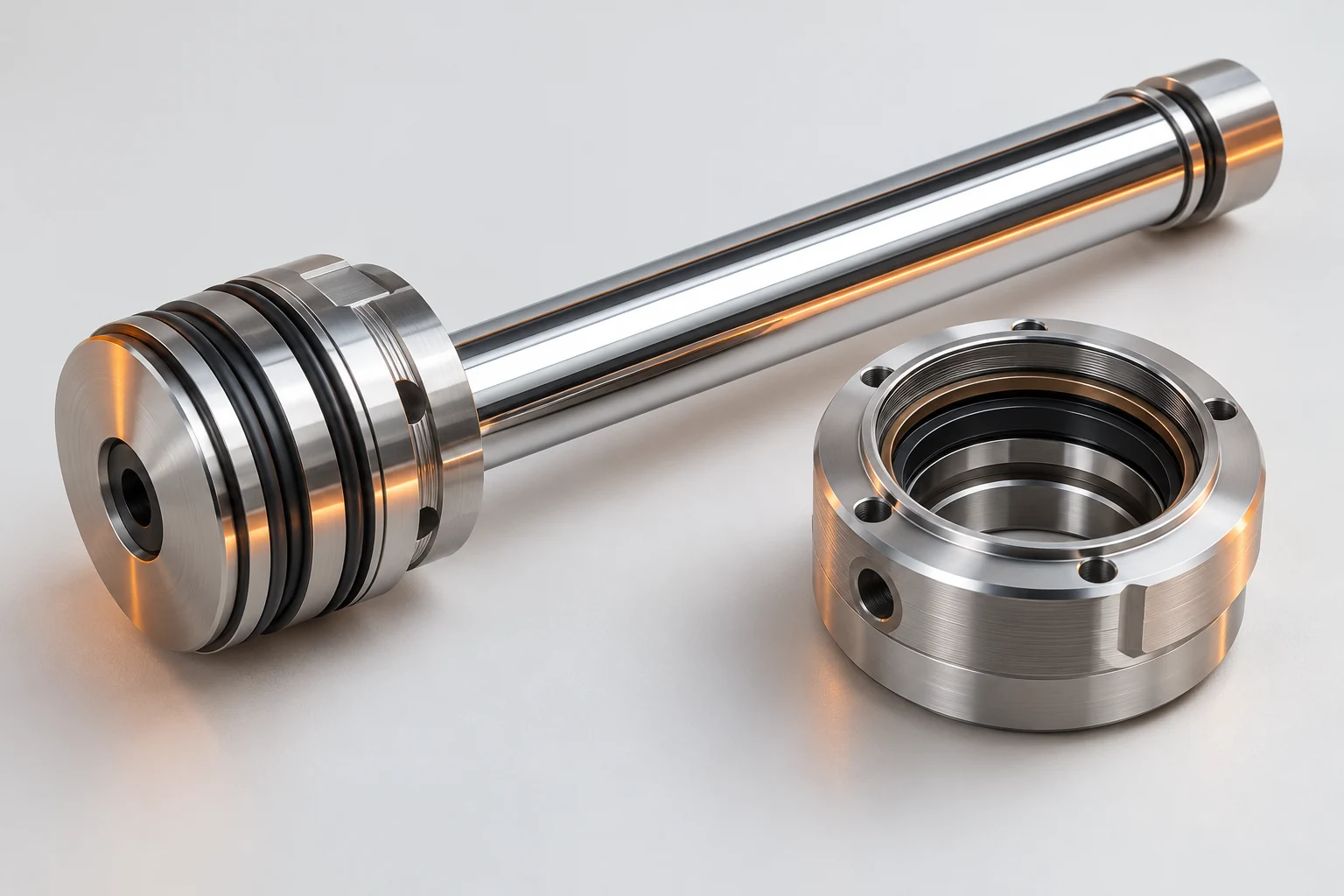 Illustration d’une tige, d’un piston et d’une culasse